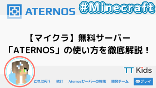 【マイクラ】無料サーバー「ATERNOS」の使い方を徹底解説！