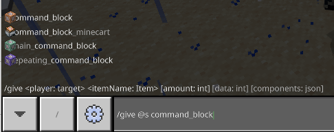 give @s command_block
