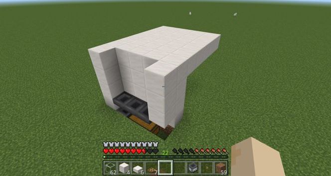 半自動焼肉製造機の作り方：上部のブロックが平面になるように設置