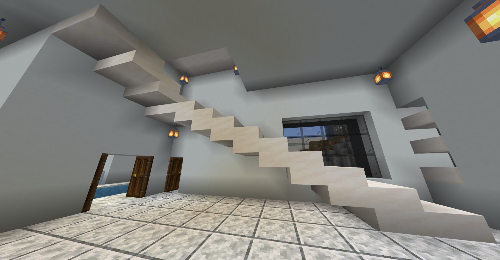 モダンハウスの階段
