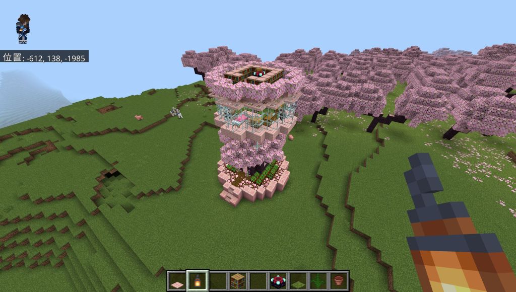 桜のツリーハウスの完成